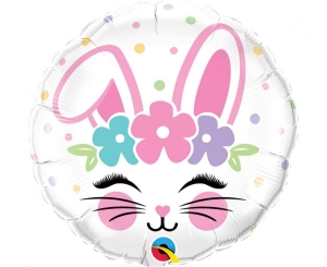 Balon foliowy Króliczek okrągły okrągły 18 cali
