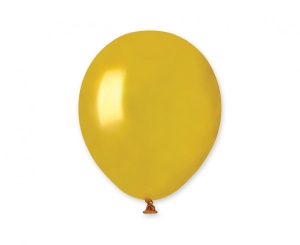 Balony AM50 metal 5 cali - złote 39 100 szt Gemar