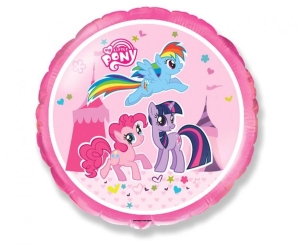Balon foliowy Little Pony okrągły 18 cali