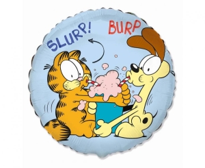 Balon foliowy Garfield okrągły 18 cali