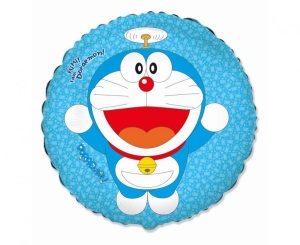 Balon foliowy Doraemon okrągły 18 cali