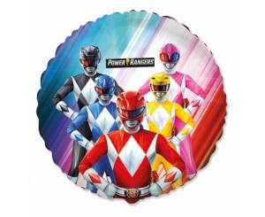 Balon foliowy Power Rangers okrągły 18 cali