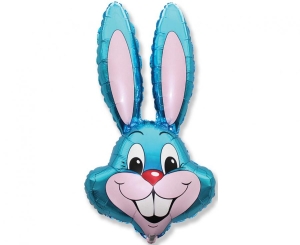 Balon foliowy Rabbit niebieski 24 cale