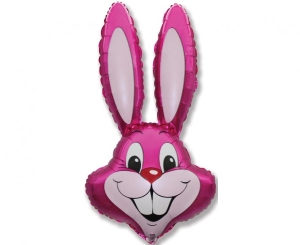 Balon foliowy Rabbit różowy 24 cale