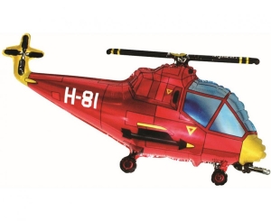 Balon foliowy Helikopter czerwony 24 cale