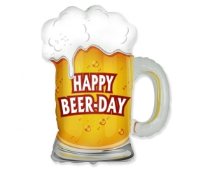 Balon foliowy Kufel: Happy Beer-Day 24 cale