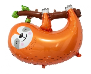 Balon foliowy Leniwiec 68 cm x 55 cm brązowy