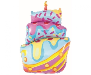 Balon foliowy Tort z lukrem 77 cm