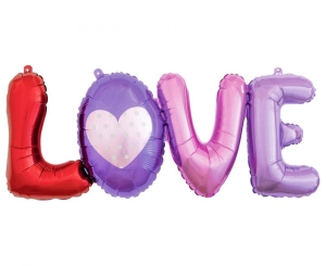 Balon foliowy Litery LOVE 74x29 cm