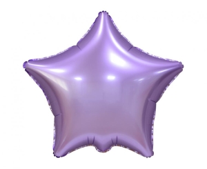 Balon foliowy gwiazda matowa liliowa 19 cali