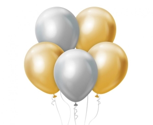 Balony : platynowe złote i srebrne 12 cali 50 szt