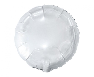 Balon foliowy okrągły biały 18 cali 100 szt
