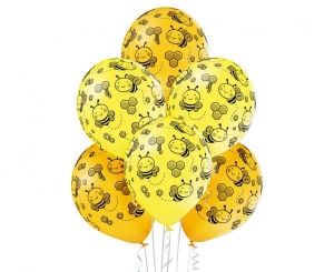 Balony Bees 12 cali 6 szt