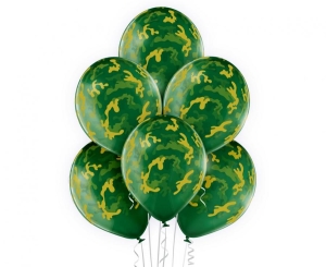 Balony Camouflage 12 cali 6 szt