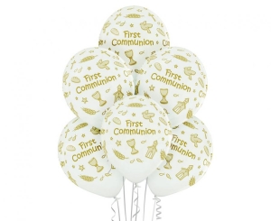 Balony First Communion 12 cali 6 szt