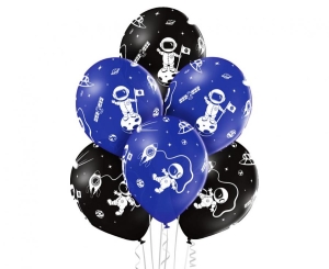 Balony Spaceman 12 cali 6 szt
