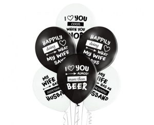 Balony Best Wife Ever 12 cali 6 szt