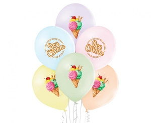 Balony Ice Cream 12 cali 6 szt
