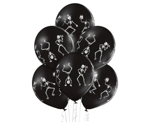 Balony Dancing Skelet 12 cali 6 szt