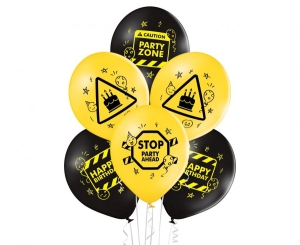 Balony Birthday Zone 12 cali 6 szt