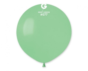 Balony G150 pastel 19 cali - zielone miętowe 77 (macaron) 50 szt Gemar