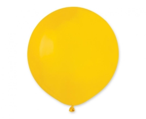 Balony G19 pastel 19 cali - Yellow 002 25 szt Gemar