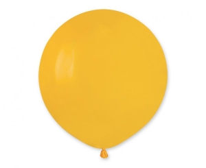 Balony G19 pastel 19 cali - Yellow 003 25 szt Gemar