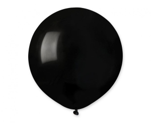 Balony G19 pastel 19 cali - Black 014 25 szt Gemar