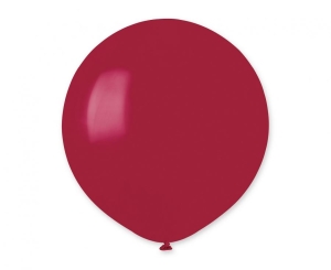 Balony G19 pastel 19 cali - Burgundy 047 25 szt Gemar