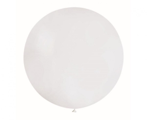 Balon G220 pastel kula 75 cm - biała 01 1 szt Gemar