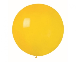 Balon G220 pastel kula 75 cm - żółta 02 1 szt Gemar