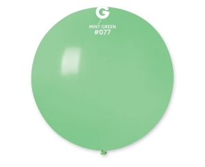 Balon G220 pastel kula 75 cm - zielona miętowa 77 (macaron) 1 szt Gemar