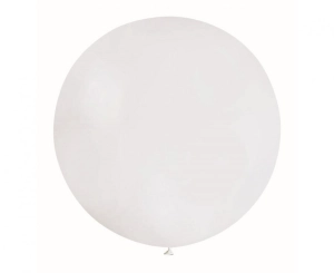 Balon G40 pastel kula 100 cm - biała 01 1 szt Gemar