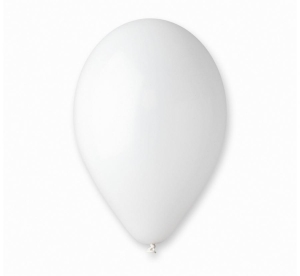 Balony G90 pastel 10 cali - białe 01 100 szt Gemar