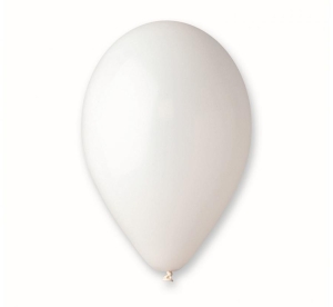Balony Premium białe 10 cali 10 szt Gemar