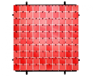Panel dekoracyjny czerwony czarne tło typ B 30 cm x 30 cm 100 kwadratów