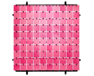 Panel dekoracyjny fuchsia czarne tło typ B 30 cm x 30 cm 100 kwadratów