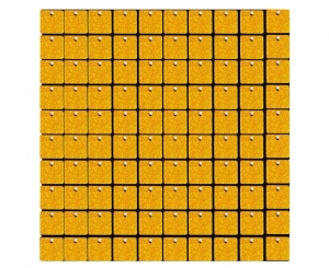Panel dekoracyjny holo złoty czarne tło 30 cm x 30 cm 100 kwadratów