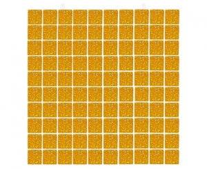 Panel dekoracyjny holo złoty przezroczyste tło 30 cm x 30 cm 100 kwadratów