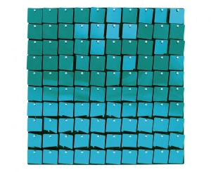 Panel dekoracyjny j. niebieski czarne tło 30 cm x 30 cm 100 kwadratów