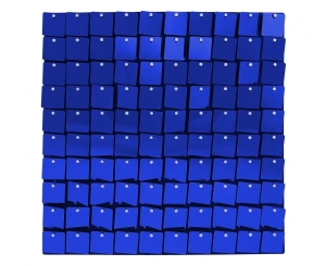 Panel dekoracyjny niebieski czarne tło 30 cm x 30 cm 100 kwadratów