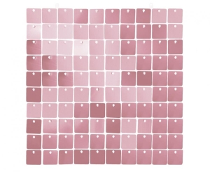 Panel dekoracyjny różowy przezroczyste tło 30 cm x 30 cm 100 kwadratów