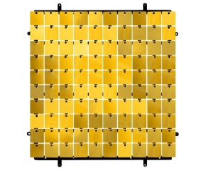 Panel dekoracyjny złoty czarne tło typ B 30 cm x 30 cm 100 kwadratów