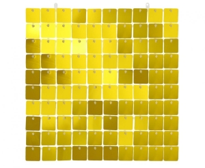 Panel dekoracyjny złoty przezroczyste tło 30 cm x 30 cm 100 kwadratów