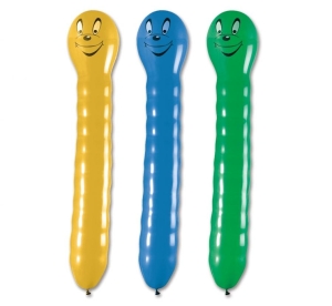 Balony Dżdżownice długie 95 cm 3 szt