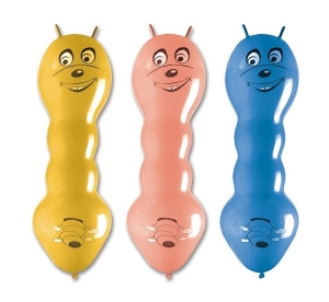 Balony Dżdżownice z rogami 75 cm 3 szt