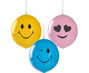 Balony Uśmiechnięte Piłki z gumkami 3 szt