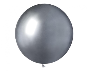 Balony GB150 shiny 19 cali - srebrne 25 szt Gemar