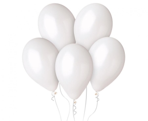 Balony GM110 metal 12 cali - perłowo-białe 29 100 szt Gemar