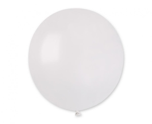 Balony G19 pastel 19 cali - Metallic White 029 25 szt Gemar